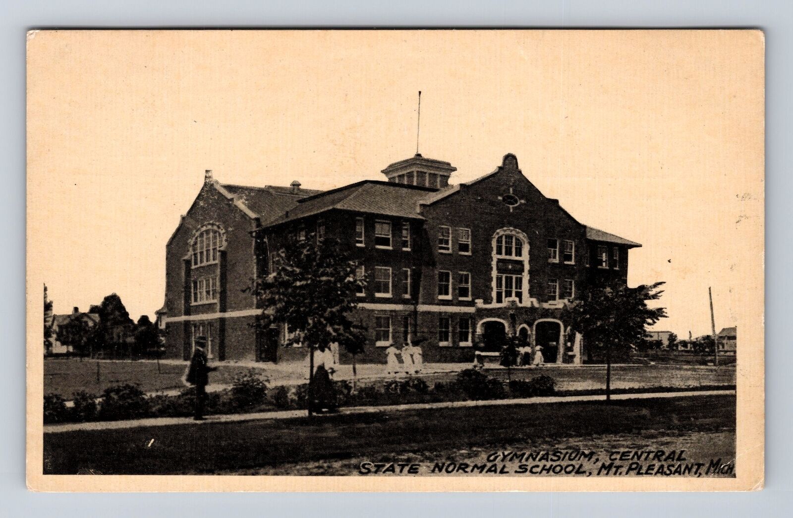 Mt Pleasant MI-Michigan, Central State Normal School, Antique Vintage Postcard