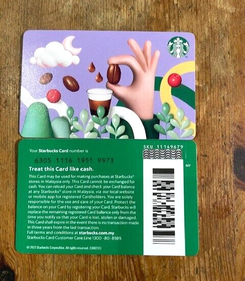 Malaysia Starbucks 2024 Coffee Beans Card