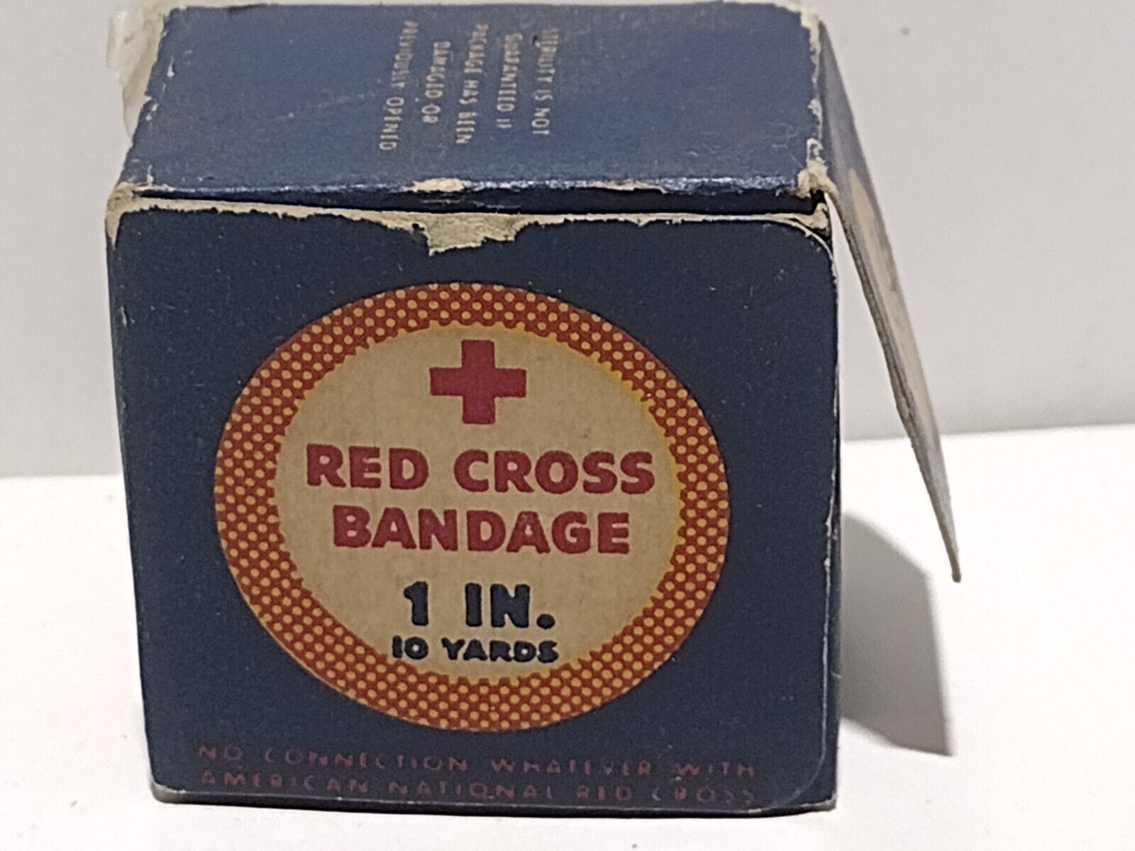 Vintage 40\'s WWII Era Red Cross Johnson & Johnson 1 inch Bandages 10 Yds - New