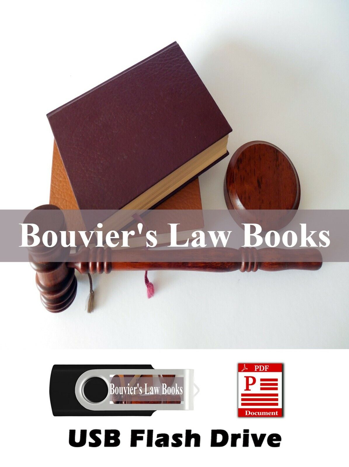 HUGE John Bouvier Law Dictionaries & Law Books 9 Vols on 4GB USB Flash Drive PDF