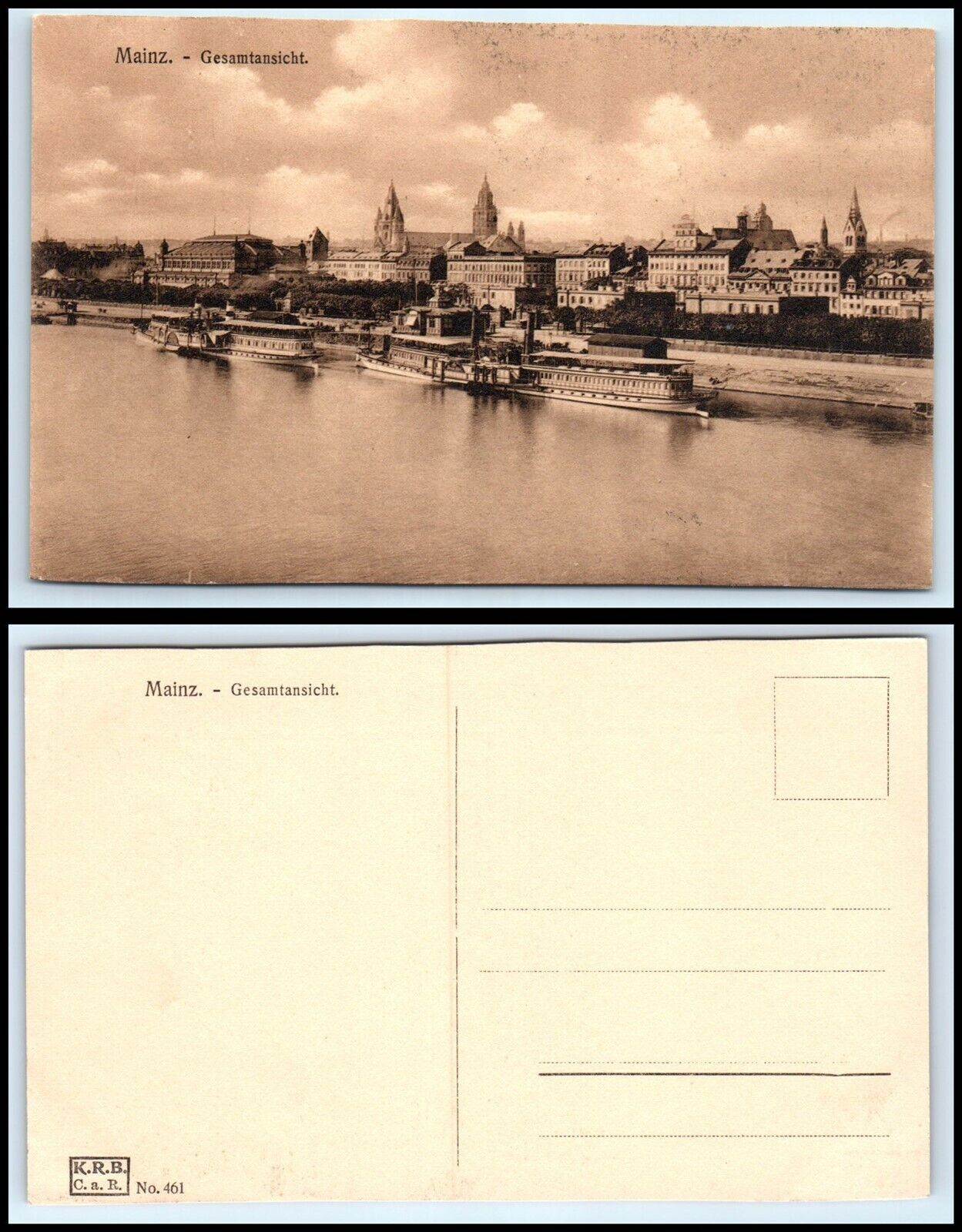 GERMANY Postcard - Mainz, Gesamtansicht F19