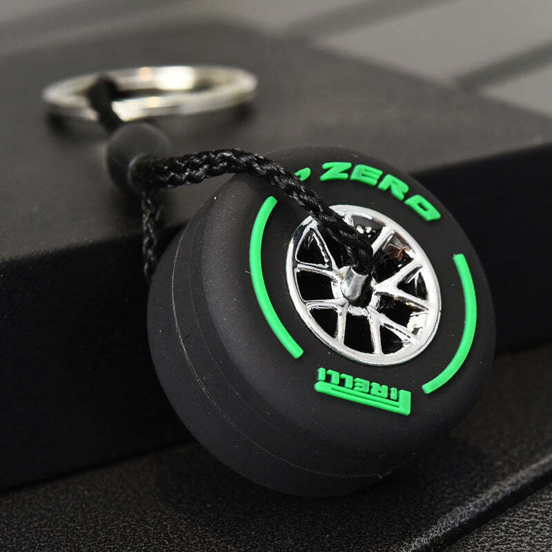 F1 Racing Wheel Tire Keychain Luxury Luggage Key Pendant for Men Women
