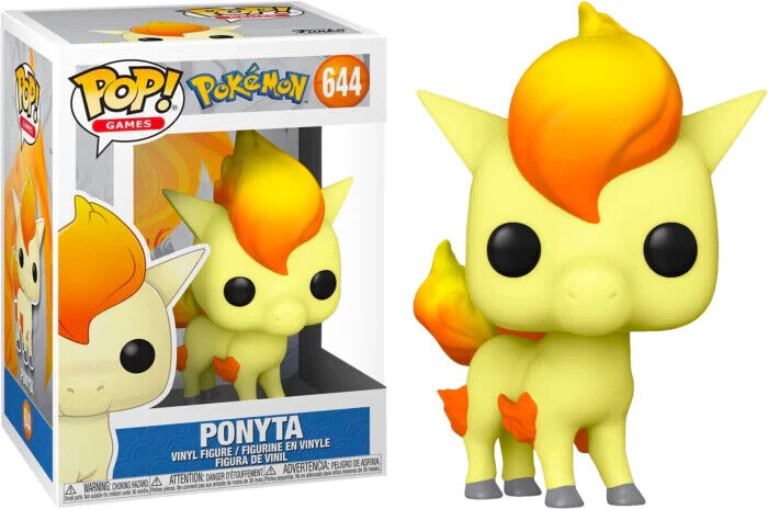 Funko Pop 644 Ponyta Pokemon Vinyl Figure Fire Type Horse Pokémon Go Kantonian