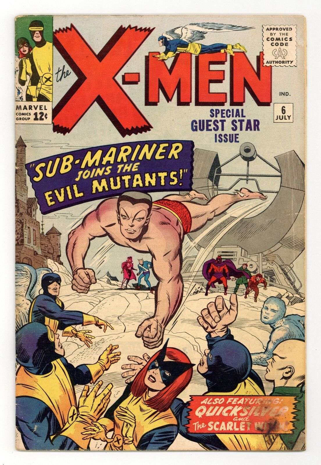 Uncanny X-Men #6 GD 2.0 1964