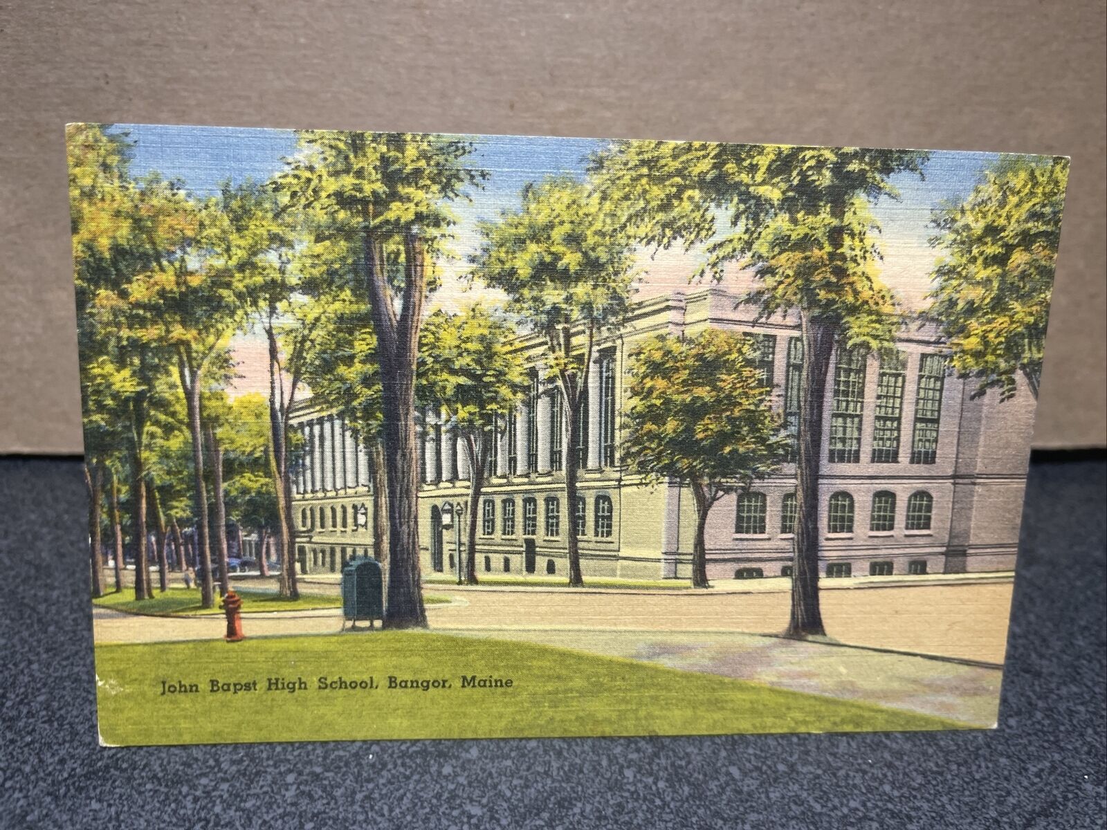 John Bapst High School Bangor Maine Postcard