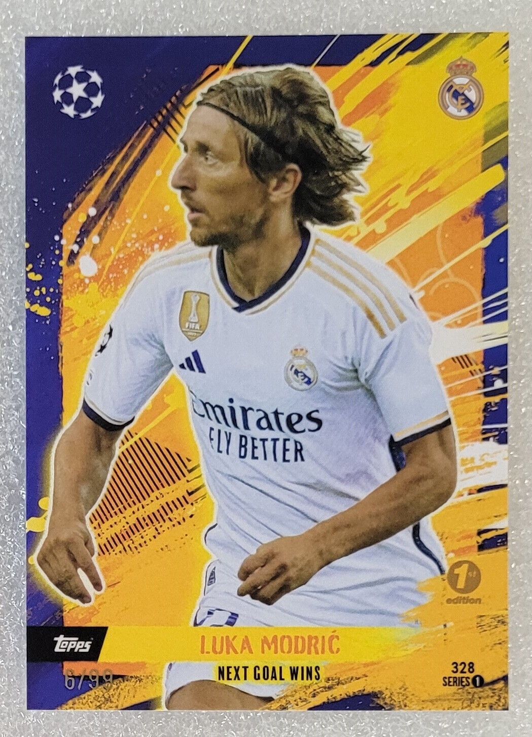 TOPPS Total 2023-24 23/24 Football - 1st Edition - Luka Modric 328/99 - Rare
