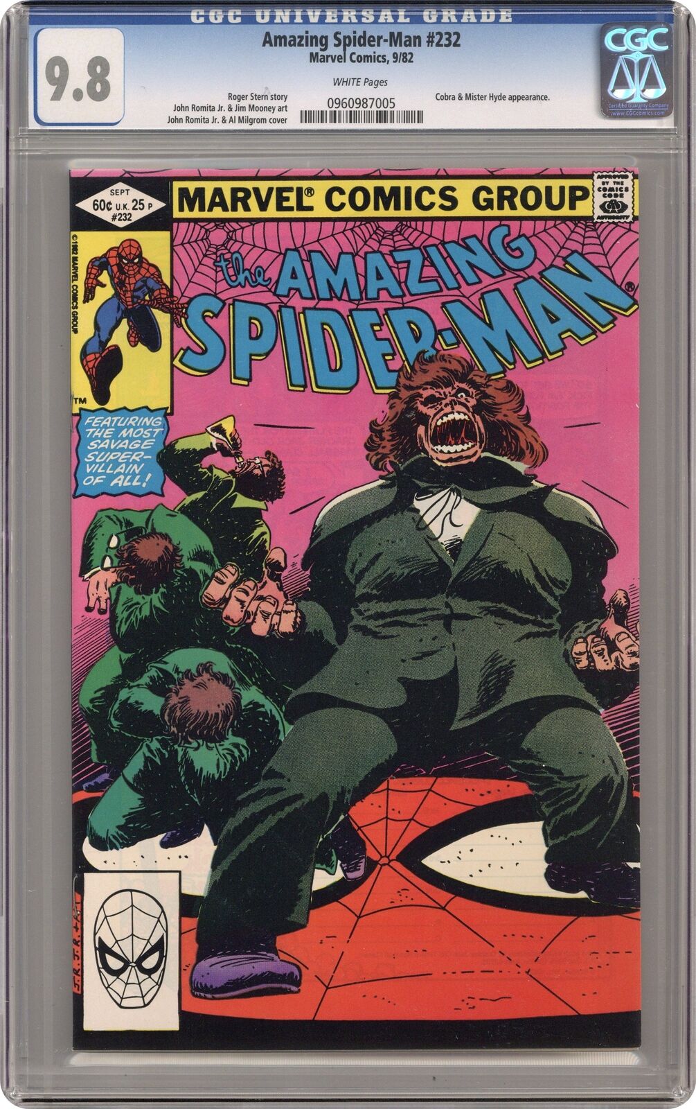 Amazing Spider-Man #232 CGC 9.8 1982 0960987005