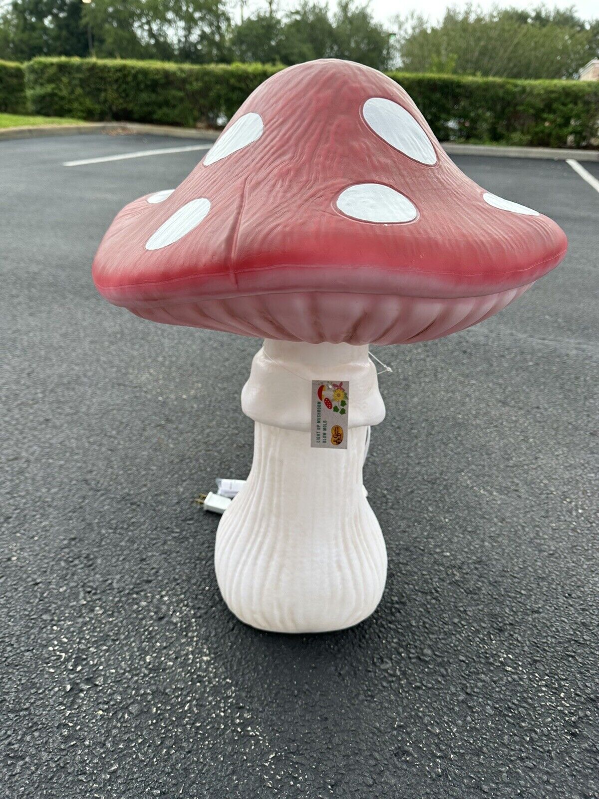 EXCLUSIVE CRACKER BARREL Red Mushroom Blow Mold 24” Plug In IN HAND NEW