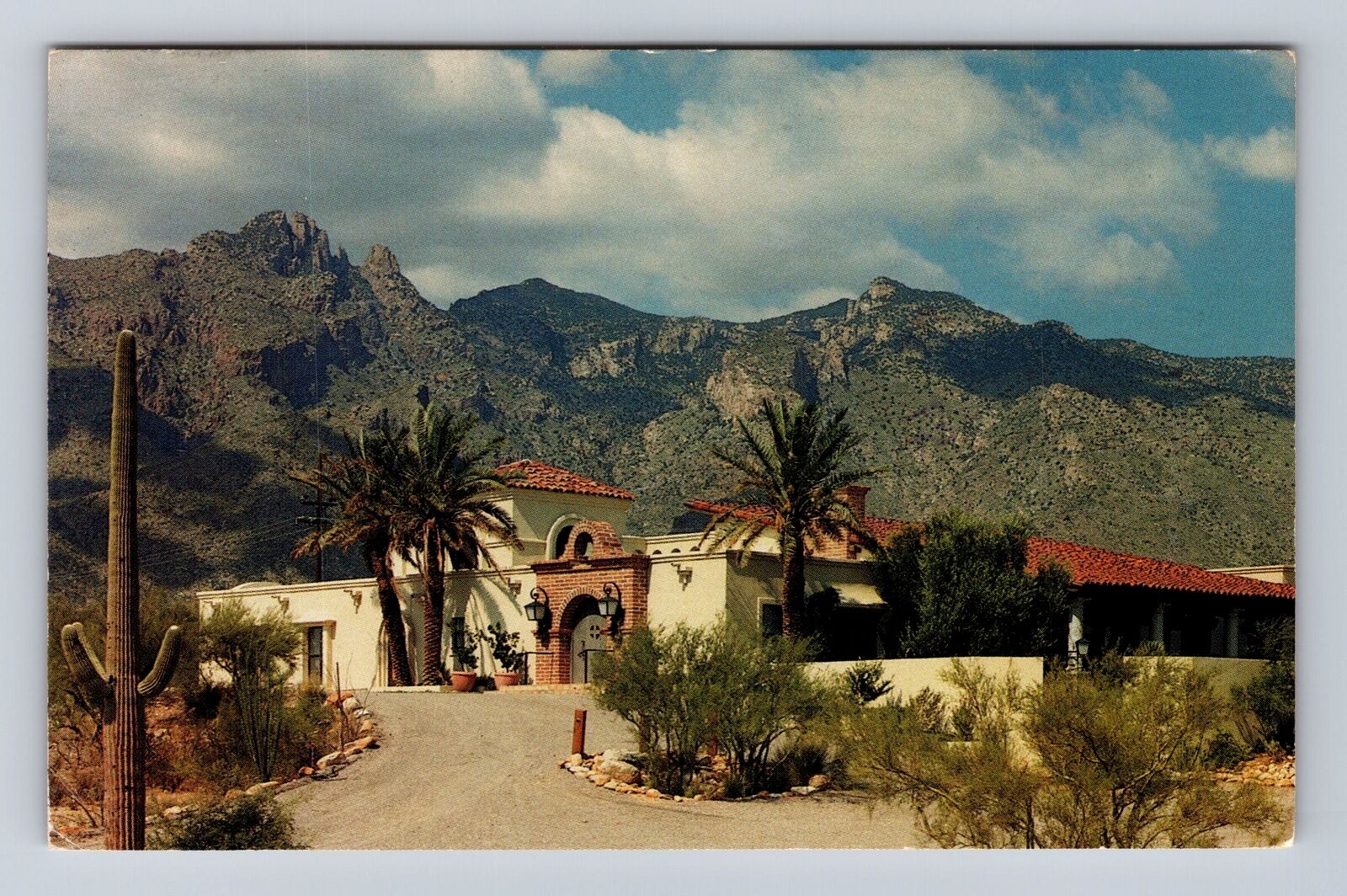 Tucson AZ-Arizona, Campanas De Las Catalinas Restaurant, Vintage c1984 Postcard