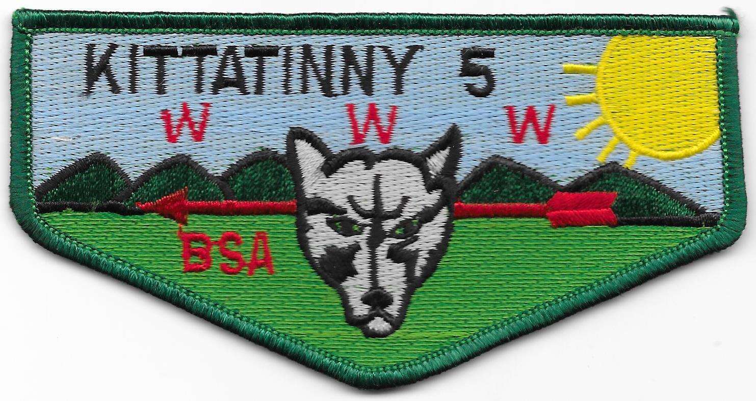 S11 Kittatinny Lodge 5 Cloth Back Boy Scouts of America BSA