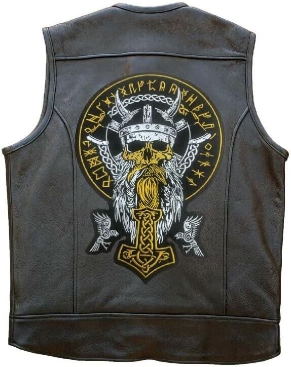 Odin Large Large Back Embroidered Patch for Vest/Iron-on