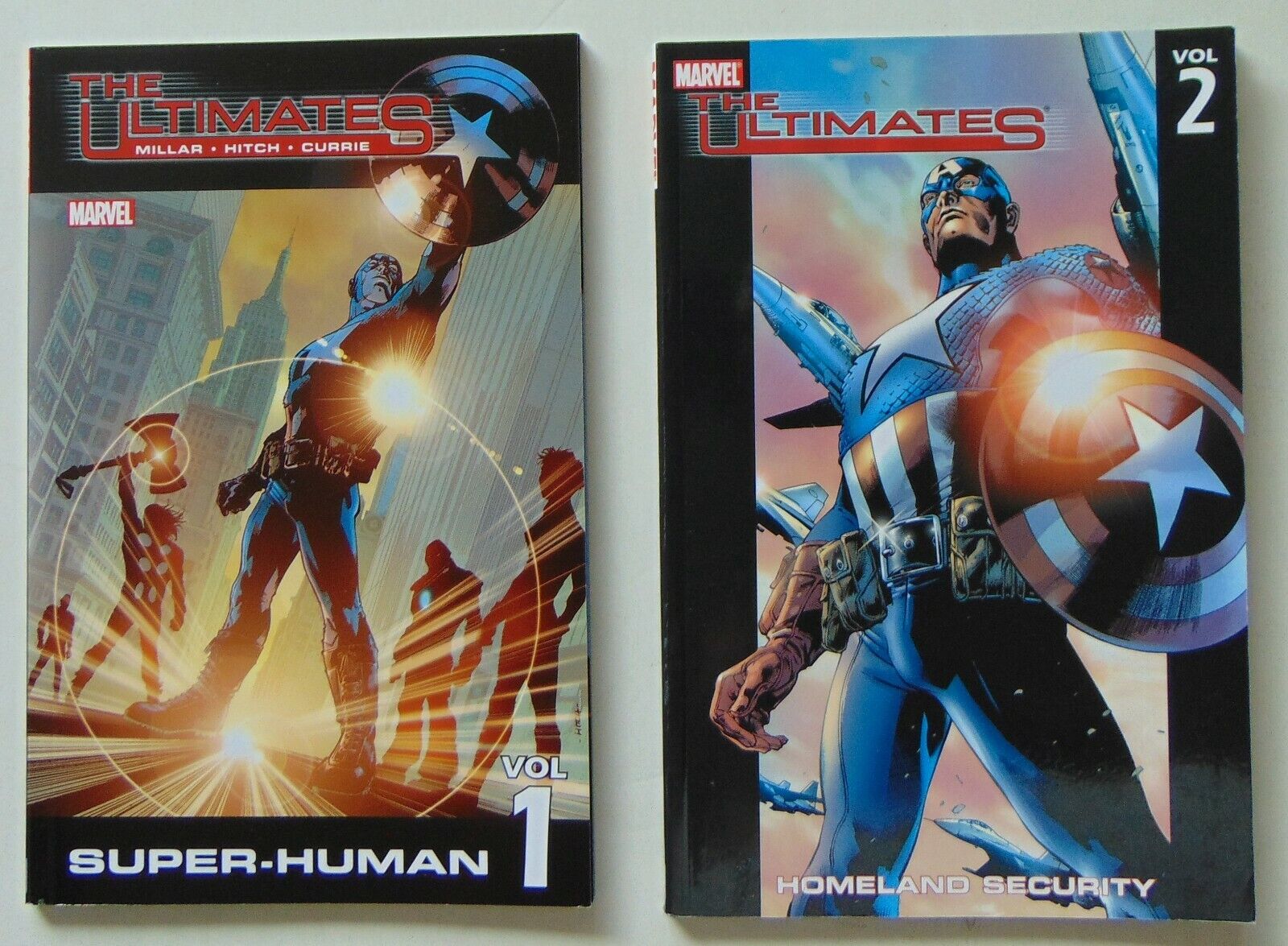 Marvel The Ultimates Volumes 1 and 2 Trade Paperbacks