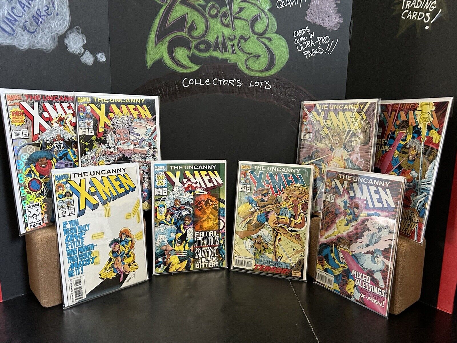 Uncanny X-Men 8 Comic Book Lot Marvel Comics 300-313