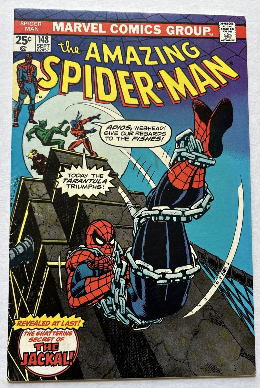 Amazing Spider-Man #148 (1975) Jackal\'s Identity Revealed - Fine-
