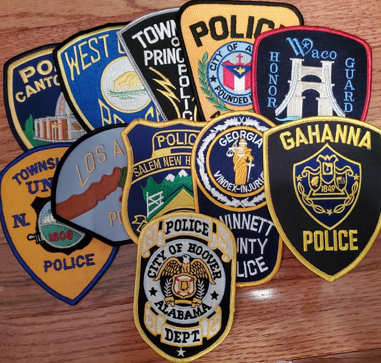 11Pc Law Enforcement/Police/Honor Guard Patch Mixed Lot B