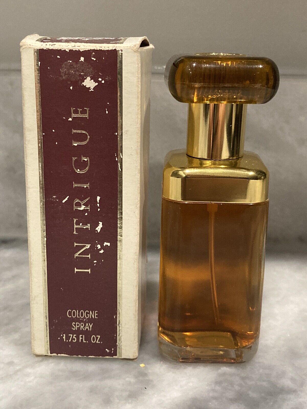 Vintage Mary Kay Intrigue Spray Cologne 1.75 Oz FULL BOTTLE IN BOX Discontinued