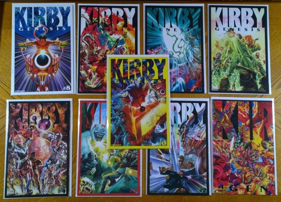 Kirby Genesis #0-8 (Dynamite,2011) 9 Comic Complete Set in VF/NM Alex Ross