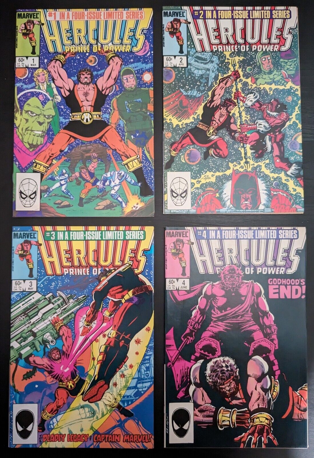 Hercules: The Prince of Power #1-4 Complete Series Vol 2 (1984); Marvel Comics