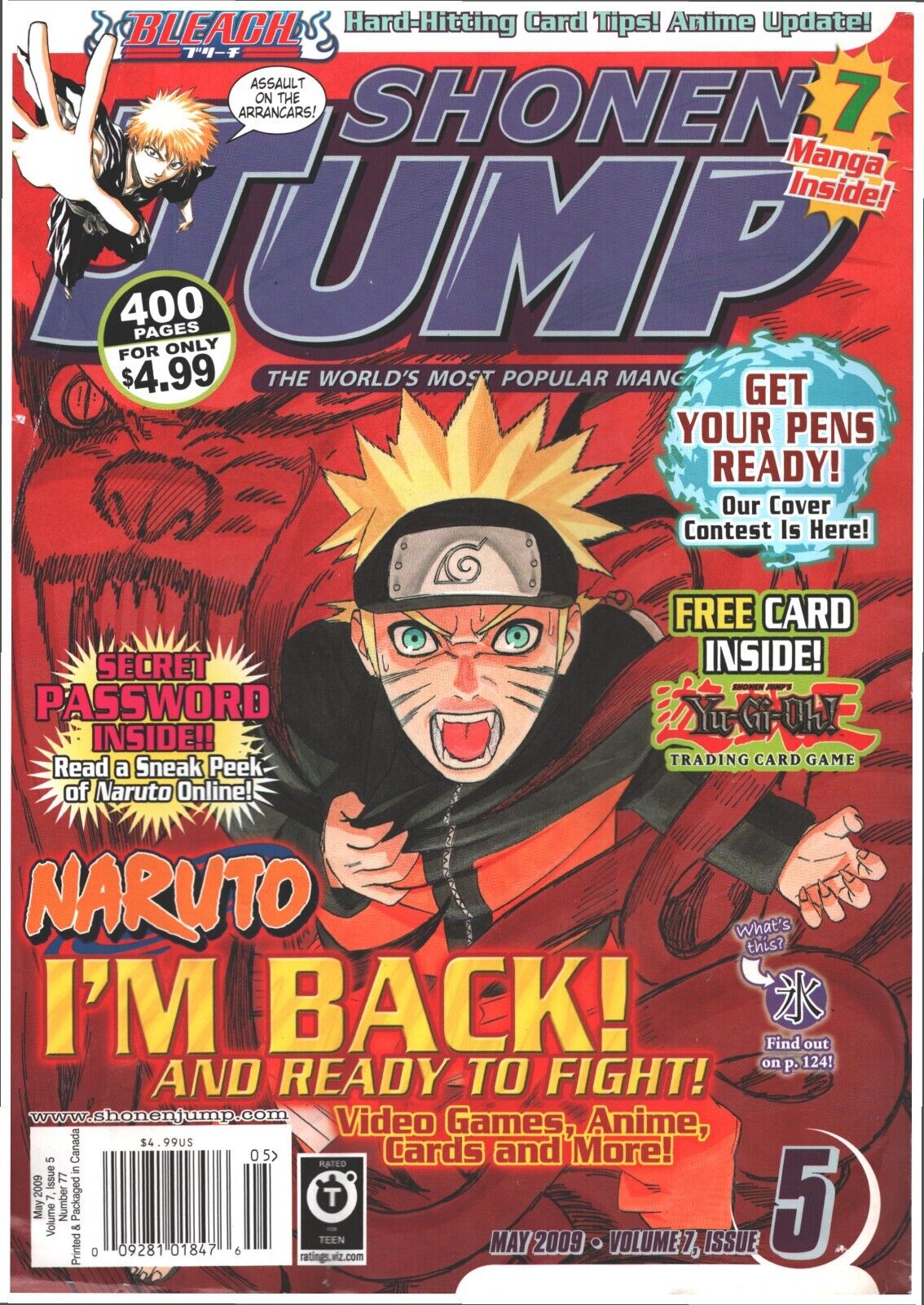 Shonen Jump Man May 2009 Volume 7 Issue 5 Magazine English No Card
