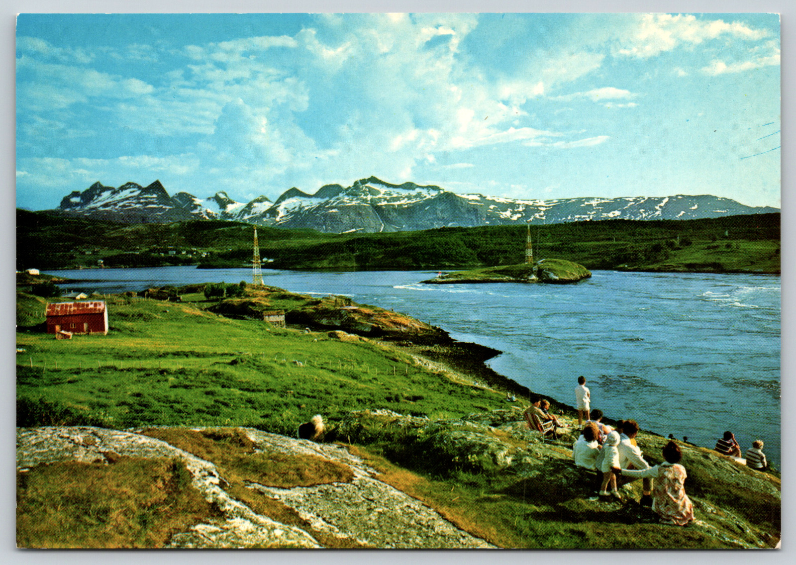 Saltstraumen Børvasstindan Norway Mountains Vintage Postcard