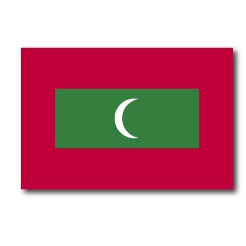 Maldives Flag Car Magnet Decal - 4 x 6 Heavy Duty for Car Truck SUV