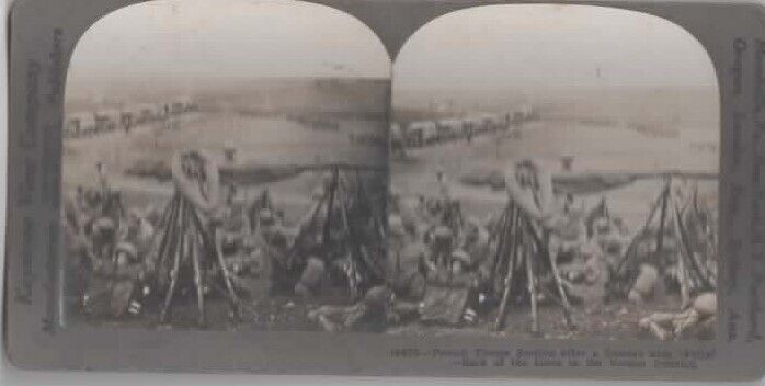 WWI Battle of Verdun  antique steroview 1916 interesting picture of the battle