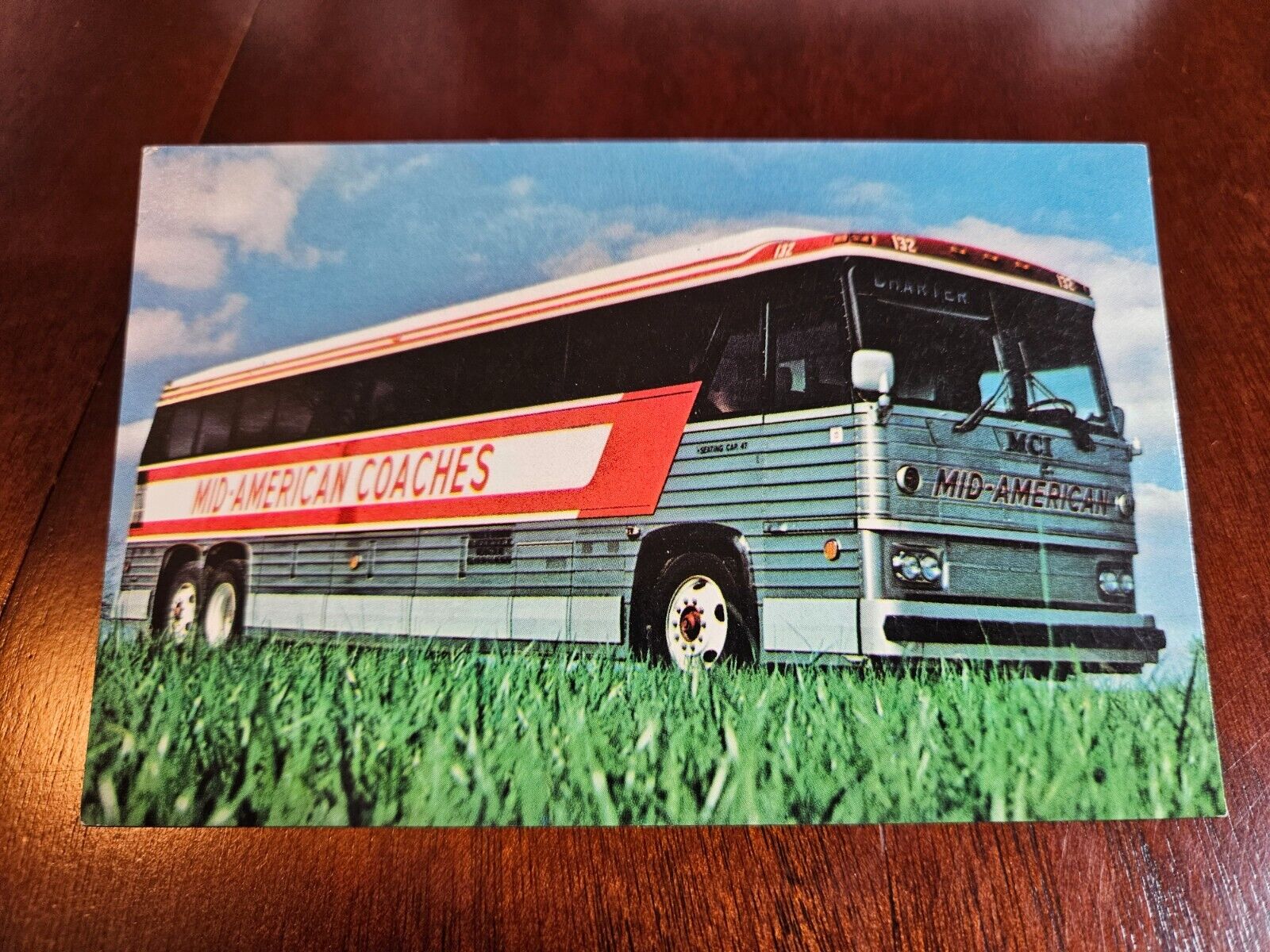 Postcard MO Missouri Washington Mid American Coaches Charter Tour Bus Company