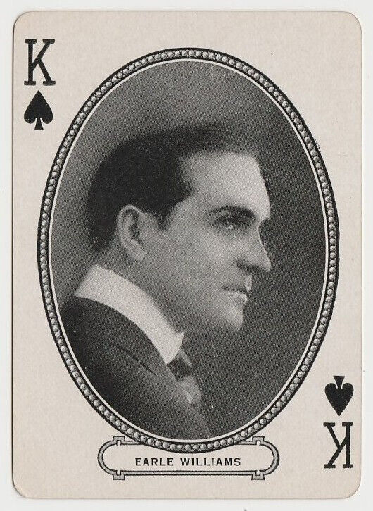 Earle Williams circa 1916-20 MJ Moriarty Silent Film Star Playing Card