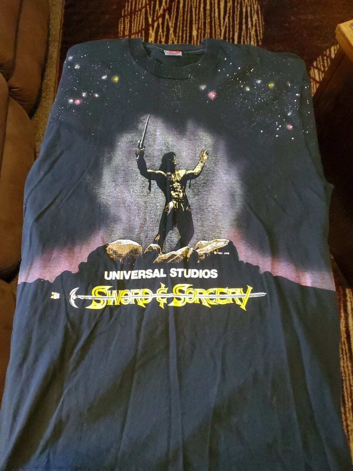 Sword And Sorcery 1991 Universal Studios Vintage T-shirt *RARE* Size Xl 
