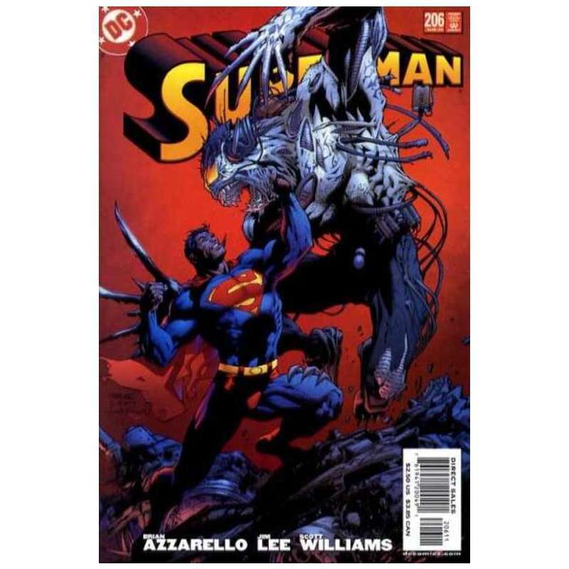 Superman #206  - 1987 series DC comics NM Full description below [h\'