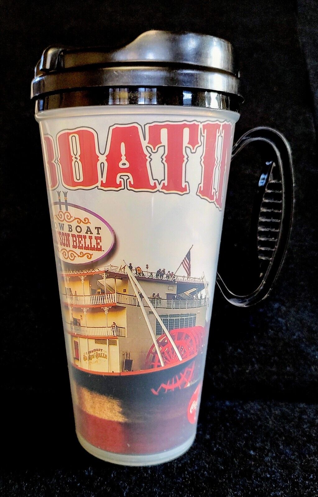 24 oz Showboat Branson Belle Whirley Travel Cup USA Hot & Cold Refillable Mug