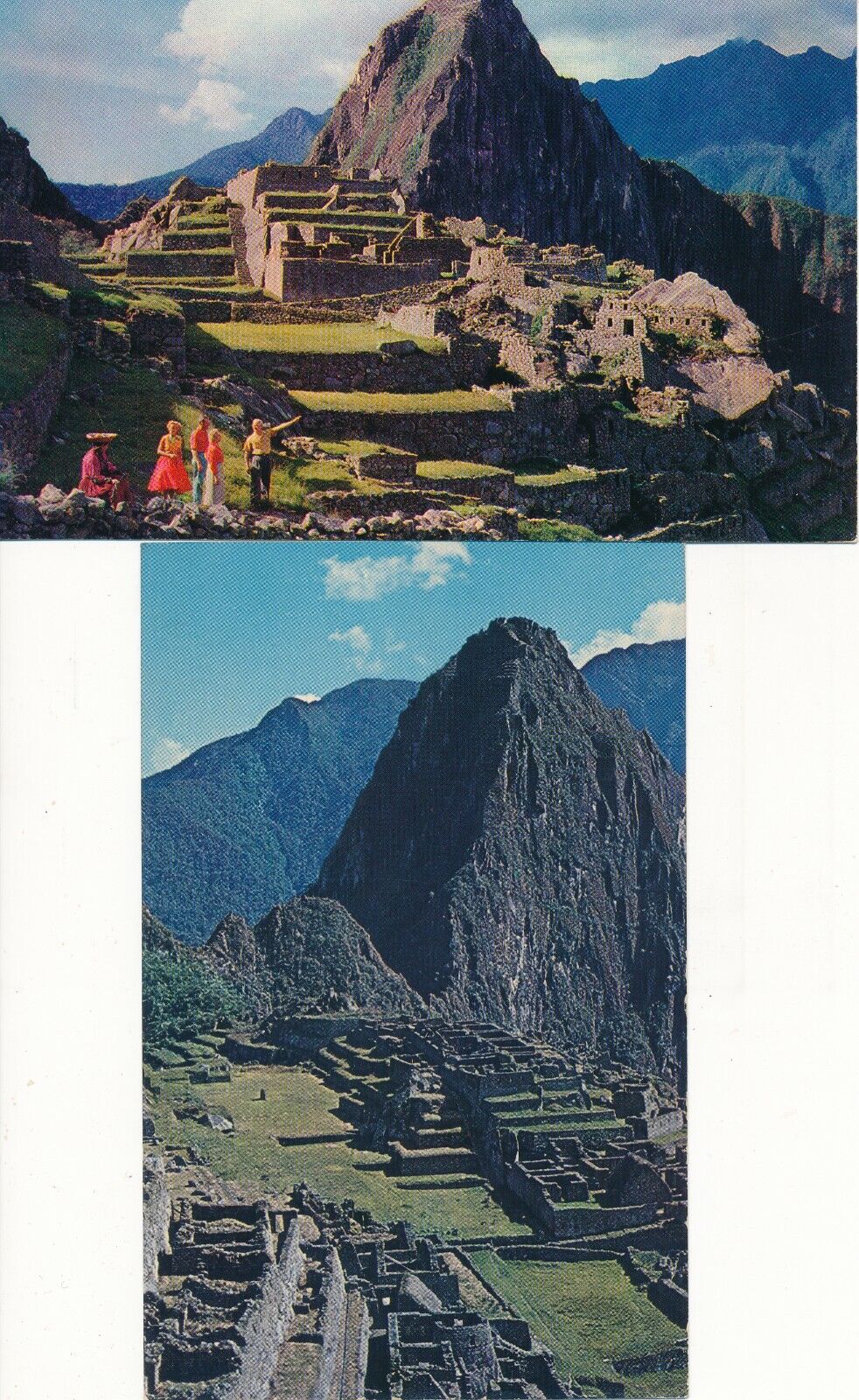 2 Machupicchu, Peru, Postcards, Panagra Airways