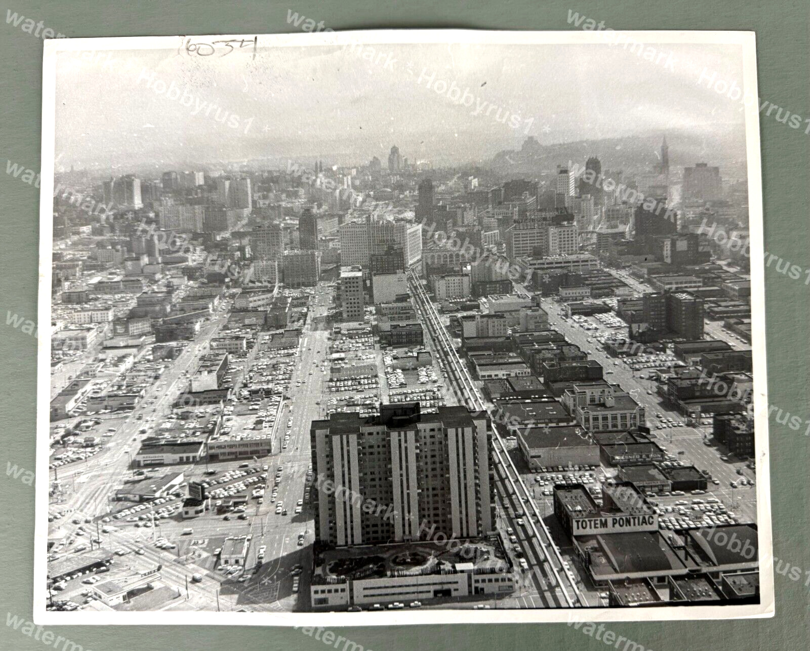 Seattle Washington Downtown View from the Needle 1963 Original Press Photo
