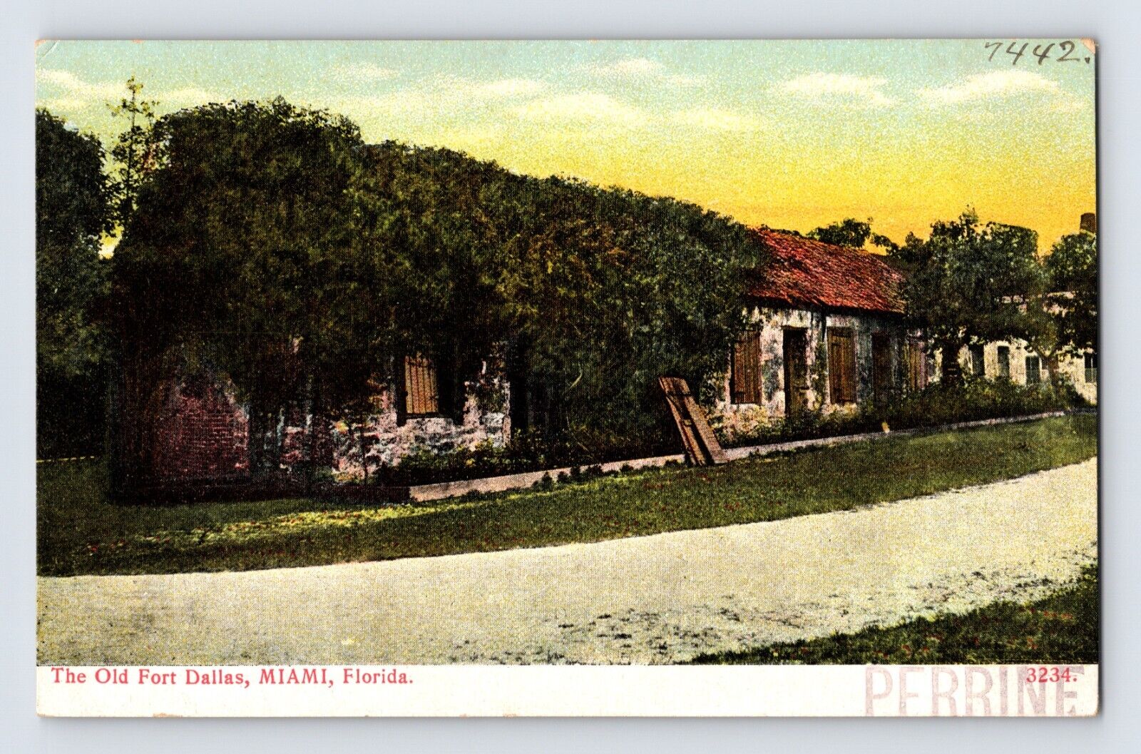 Postcard Florida Miami FL Old Fort Dallas Pre-1907 Unposted Undivided Back