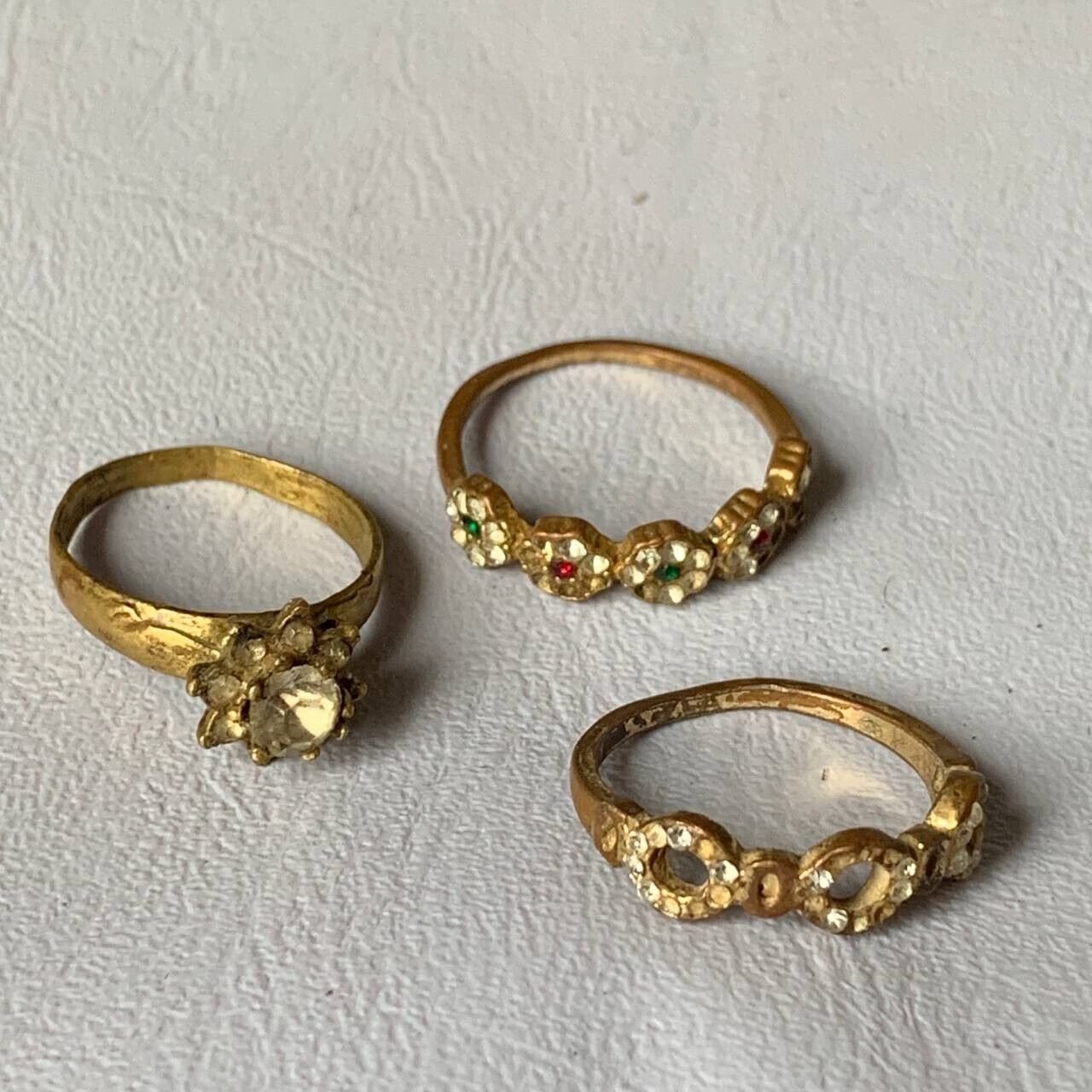 LOT OF ANTIQUE ANCIENT AMAZING BRONZE ROMAN STYLE RINGS WEDDING OLD ARTIFACT