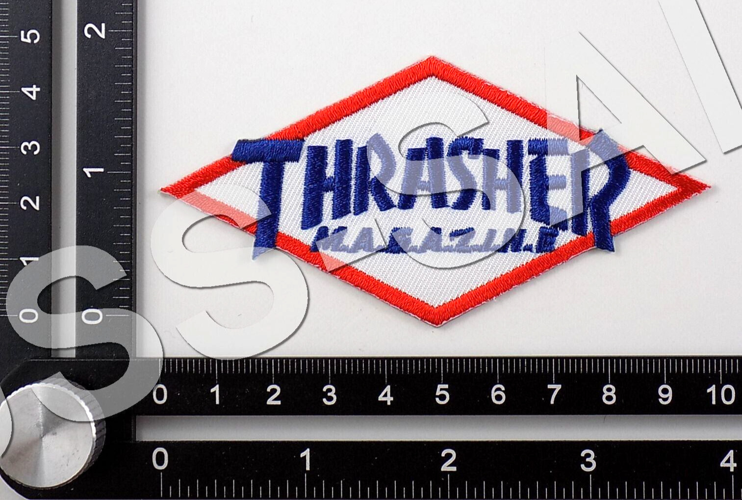 THRASHER MAGAZINE EMBROIDERED PATCH IRON/SEW ON ~3-3/4\