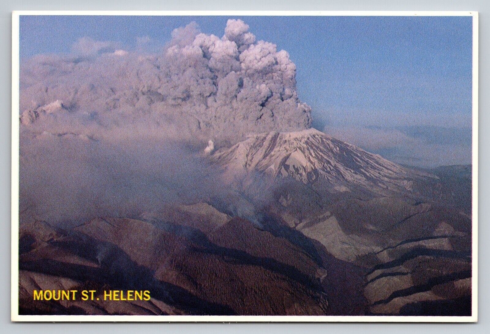 Mount St. Helens Big Bang Volcano Eruption Washington Vintage Unposted Postcard