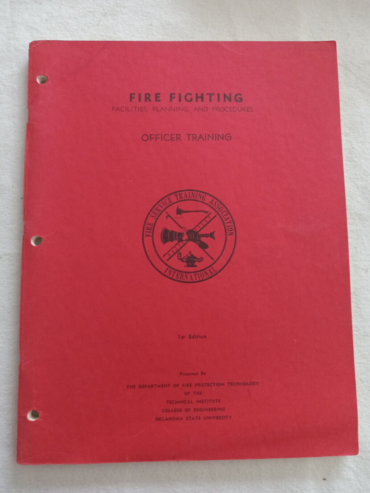 Firefighter Firefighting VINTAGE Plan Procedures Engine Station Fireman 1962