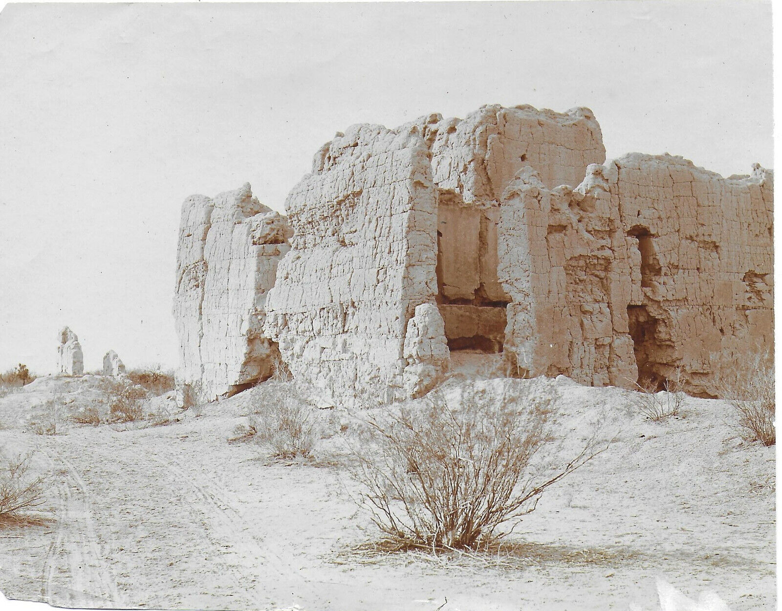 Bain News Photograph of Casa Grande Ruins Before Restoration Work Began 1890s