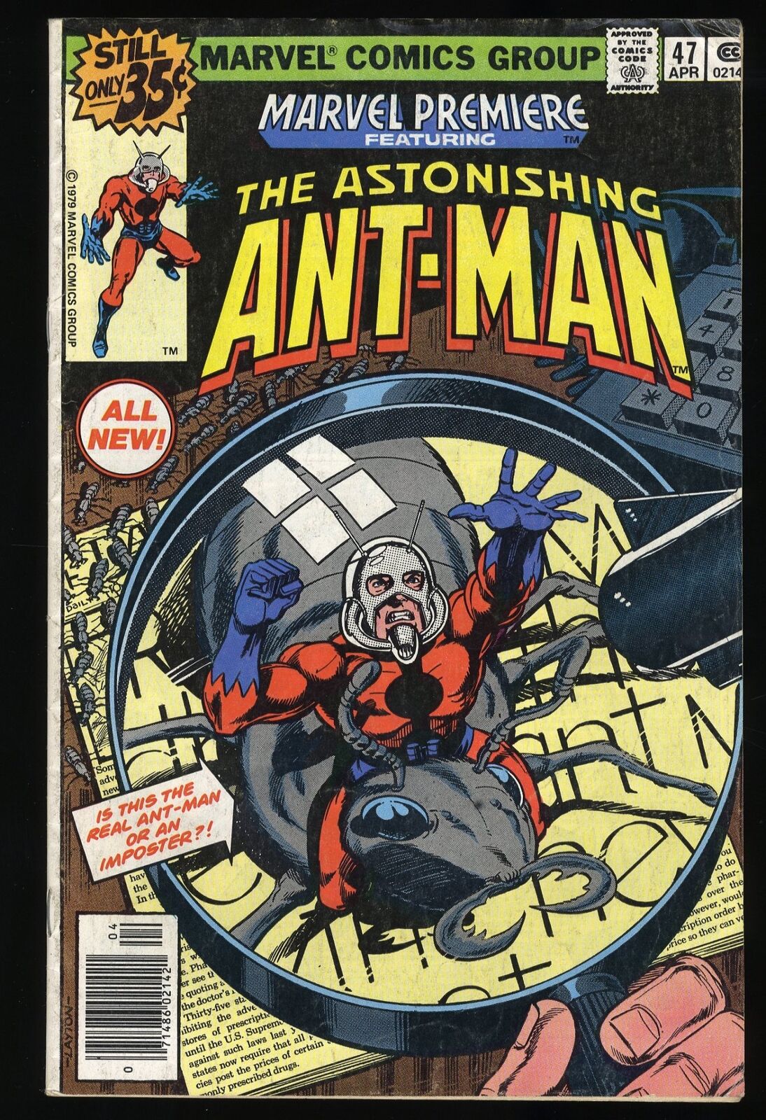 Marvel Premiere #47 FN 6.0  1st Appearance Scott Lang Ant-Man Marvel 1979