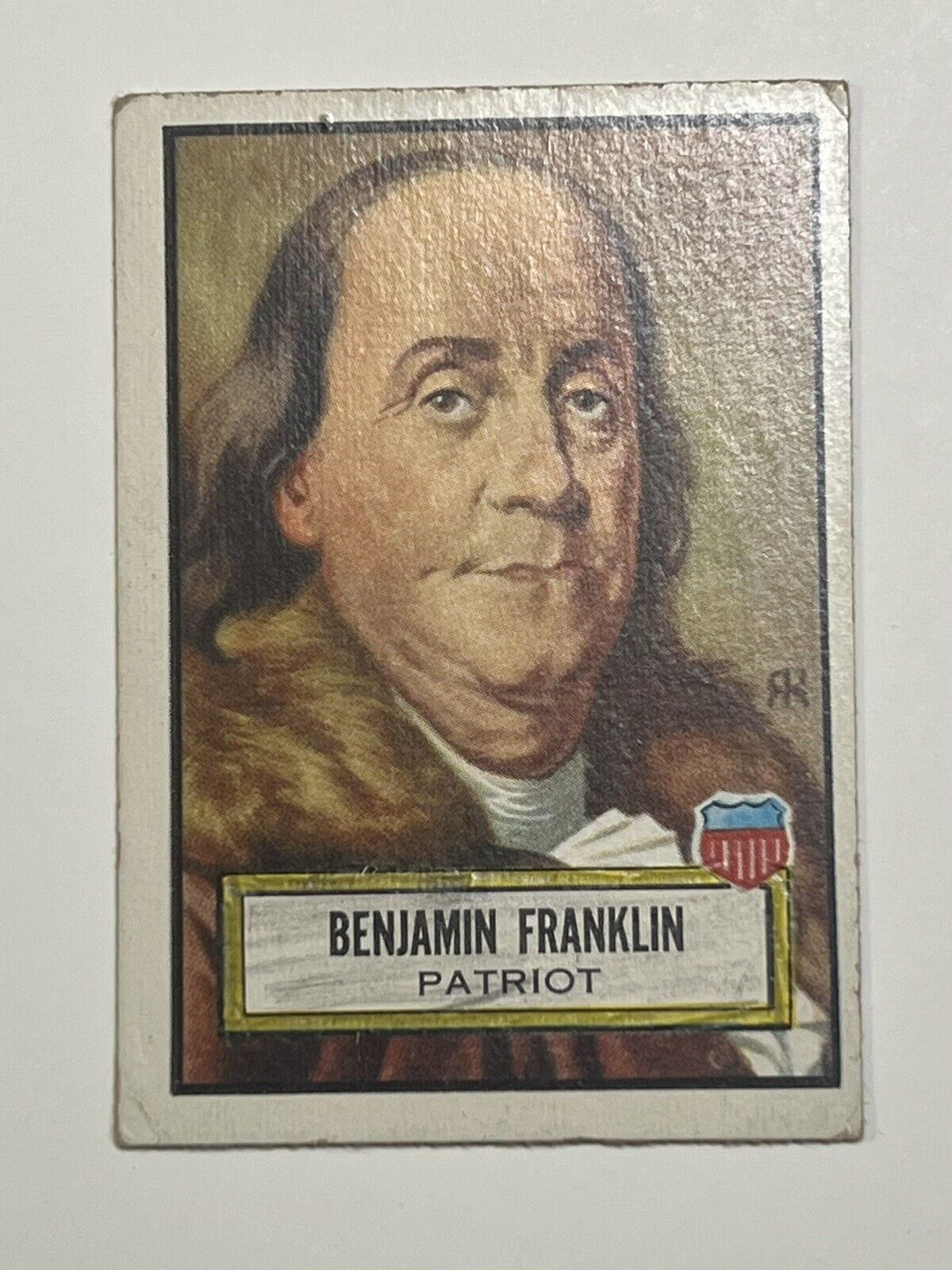 Benjamin Franklin 1952 Topps Look n See #21 Vintage - Low Condition - Wrinkle