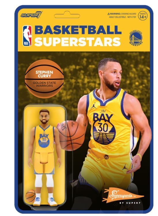 Stephen Curry (Golden State Warriors) NBA ReAction Figure Wave 3 by Super7