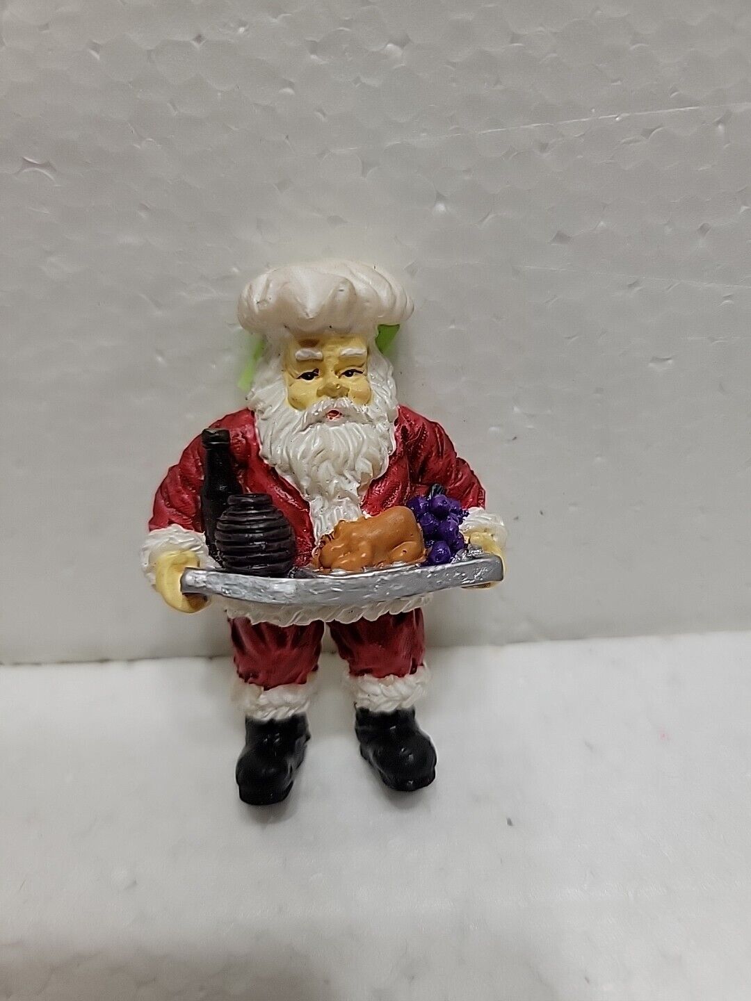 Santa Claus With Food Tray Christmas Magnet 3\