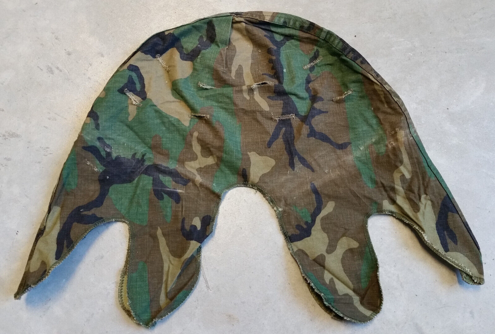 Post Vietnam US Military / Army M1 Helmet Cover ERDL Woodland Camouflage Camo G1