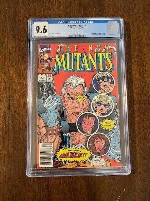 New Mutants #87 rare newsstand edition GRADED 9.6 - 1st Cable appearance