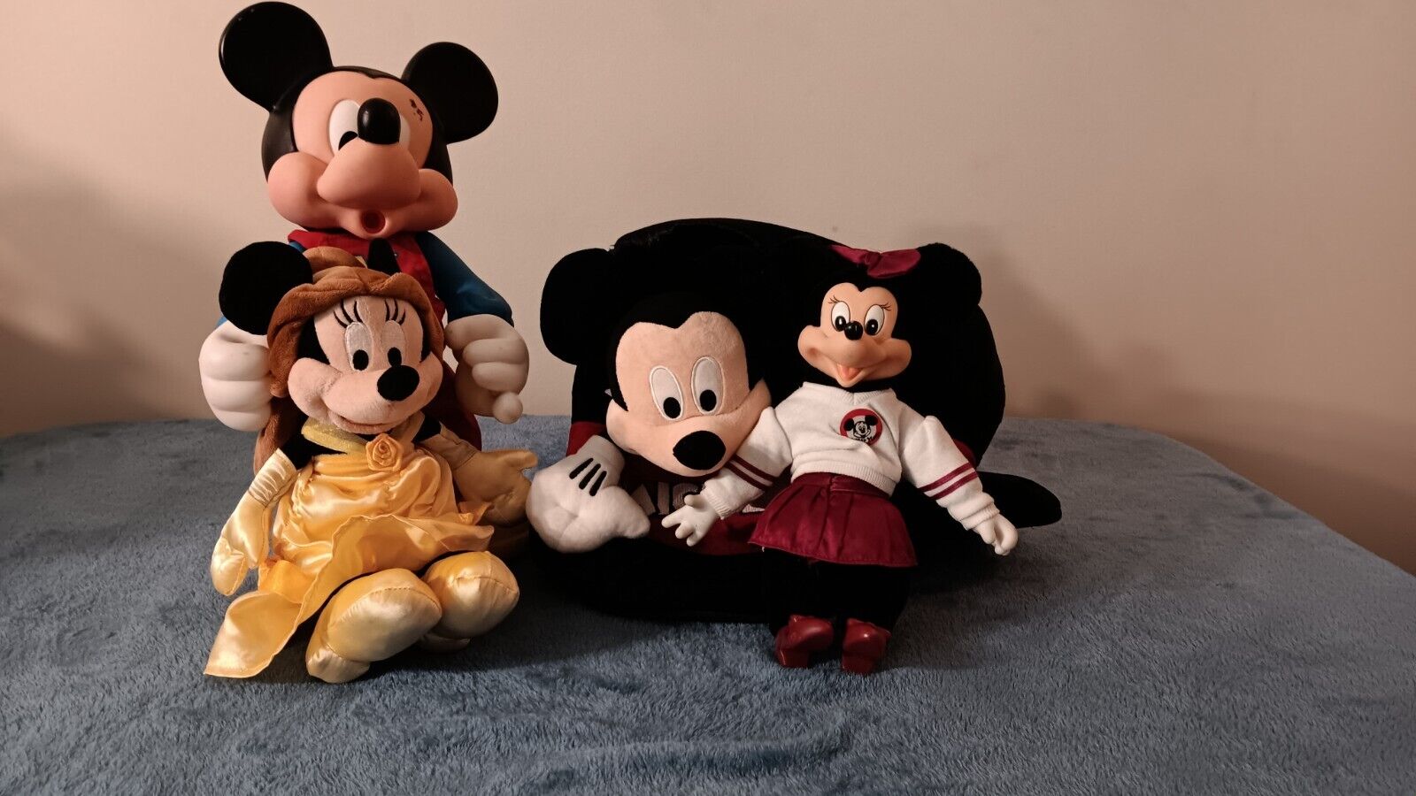Vintage Mickey And Minnie Mouse Toys/Plush Lot