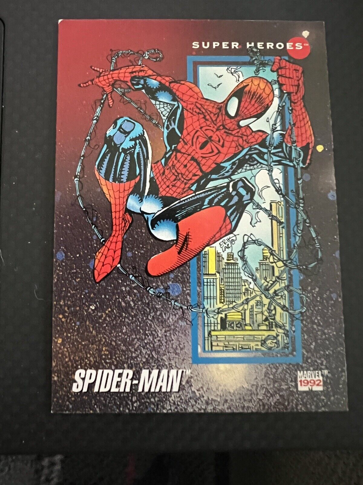 1992 Impel Marvel Universe Series III #1 - Super Heroes - Spider-Man