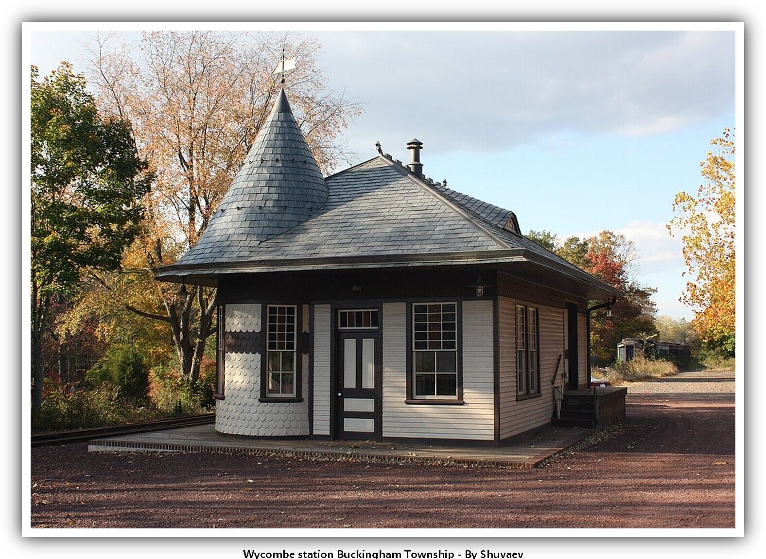 Wycombe station Buckingham Township Railway Postcard