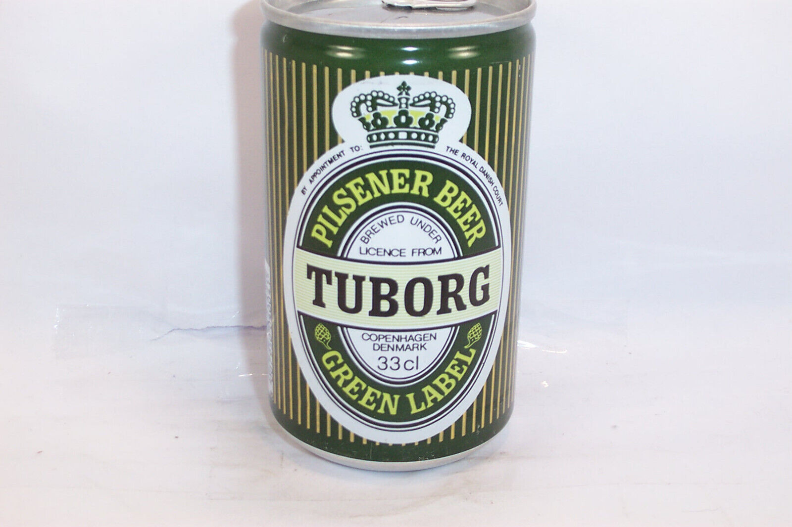 Tuborg Green Label Pilsener Beer    33CL   Aluminum   Copenhagen  Denmark   BO