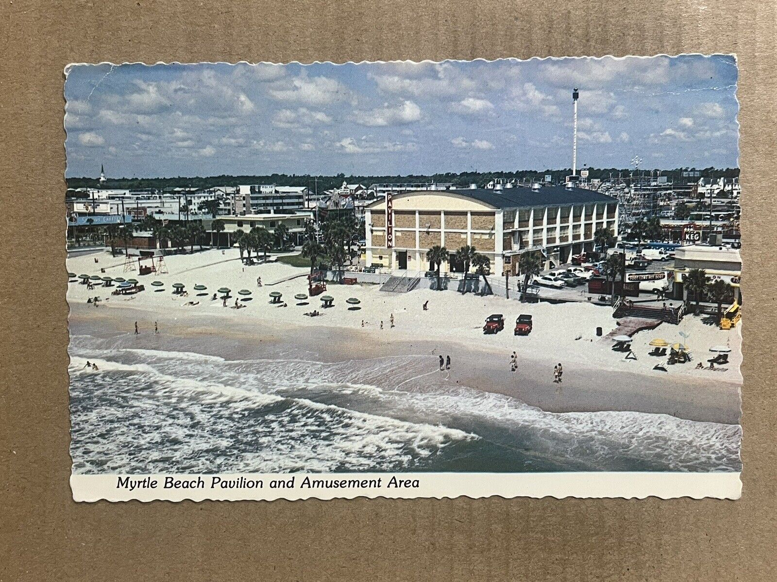 Postcard Myrtle Beach SC South Carolina Pavilion Amusement Park Vintage PC